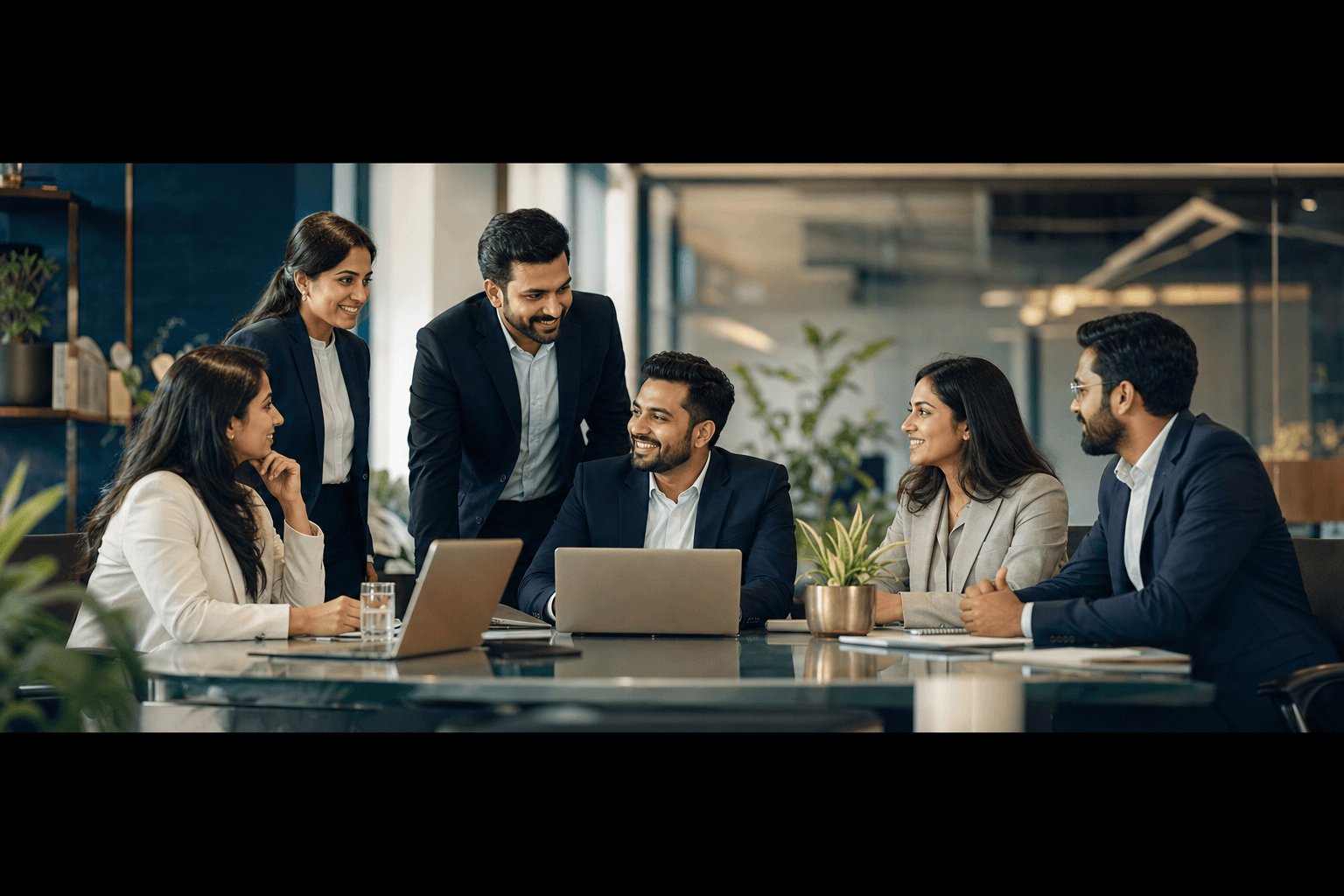 Eyewynk consultants meeting with clients